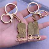 Personalized Name Keychain Stainless Steel Bridesmaid Gift