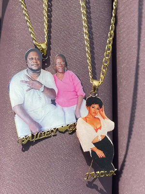 Custom Photo Necklace - Family Pendant Memory Jewelry