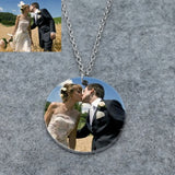 Personalized Picture Necklace, Engraved Photo Jewelry, Family Keepsake