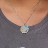 Heart Pendant Dog Photo Pet Tag Punk Rock Family Jewelry