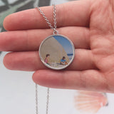 Heart Pendant Dog Photo Pet Tag Punk Rock Family Jewelry