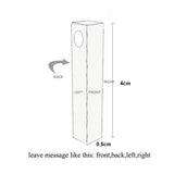 Personalized 4-Side Bar Post Keychain for Boyfriend