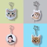 Cat Photo Car Keychain Personalized Keychains for Women