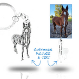 Personalized Dog Photo Keychain Jewelry Souvenir Gift For Mom & Daddy
