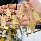 Portrait Name Pendant Necklace Personalized Human Picture Photo Necklace