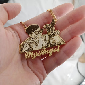 Family Nameplate Necklace for Kids
