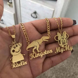 Family Nameplate Necklace for Kids