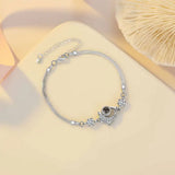Projection Bracelet Dolphin Pendant - Stylish Personalized Photos for Girlfriend