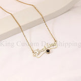 Handwriting Personalized Photo Name Necklace Jewelry Christmas