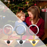 Personalized Projection Triangle Keychain - 925 Silver