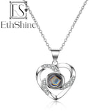 Personalized Heart Pendant Picture Necklace - Bridesmaid Gift