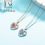 Personalized Heart Pendant Picture Necklace - Bridesmaid Gift