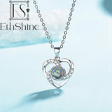 Personalized Heart Pendant Picture Necklace - Bridesmaid Gift