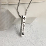 Custom Bar Necklace with Projection Photo Personalized Text Memorial Gift