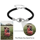 Personalized Photo Bracelet 925 Silver Projection Bracelet for Women
