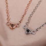 Personalized Heart 925 Sterling Silver Projection Photo Bracelet