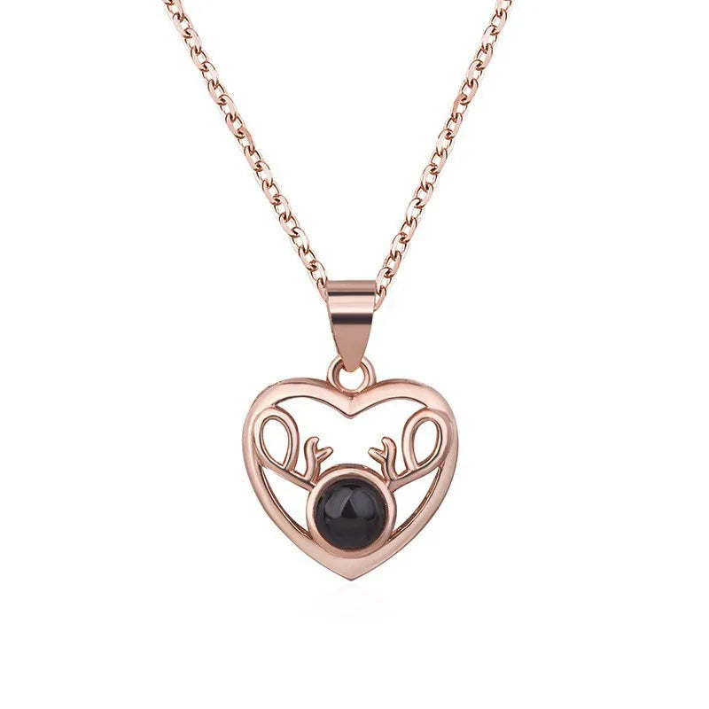 Custom Projection Photo Necklace - Mother's Birthday & Christmas Memory