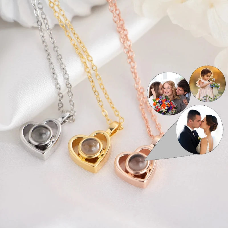 Projection Photo Necklace Custom Pet Pendant For Mom