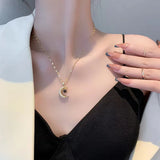 Projection Star Moon Necklace Women Collar Jewelry