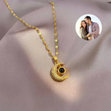 Projection Star Moon Necklace Women Collar Jewelry