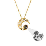 Projection Photo Necklace Star Moon Necklace for Women