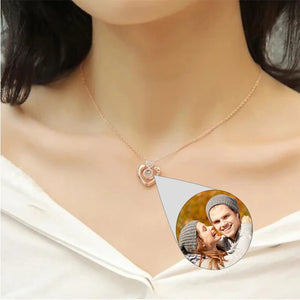 Heart Mom Photo Necklace Personalized Memorial Gift