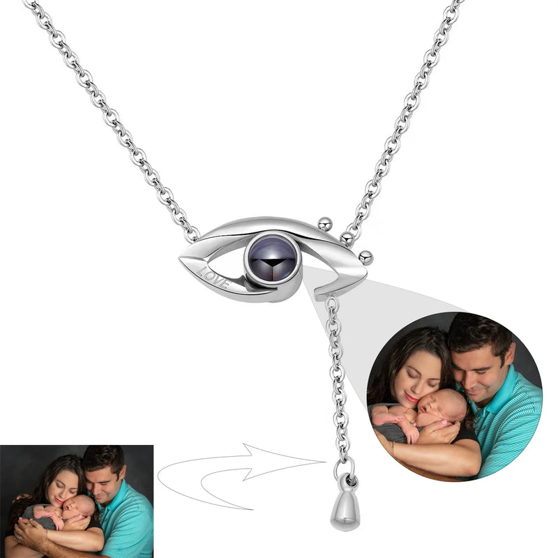 Photo Necklace With Heart Customized Picture Pendant