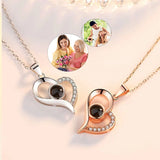 Photo Necklace With Heart Customized Picture Pendant