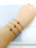 Circle Projection Bracelet - Non-Oxidizing Material