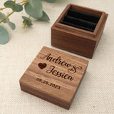 Personalized Ring Bearer Box for Wedding Rings