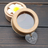 Personalized Rustic Ring Bearer Box, Wooden Holder Initials & Date