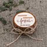 Personalized Wooden Ring Box Wedding Engagement Valentines