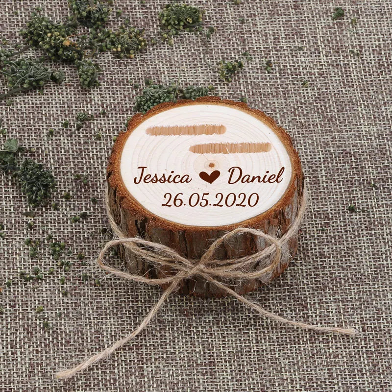 Custom Wooden Ring Box for Wedding