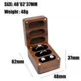Personalized Ring Jewelry Box Wedding Ring Organizer Wooden Holder