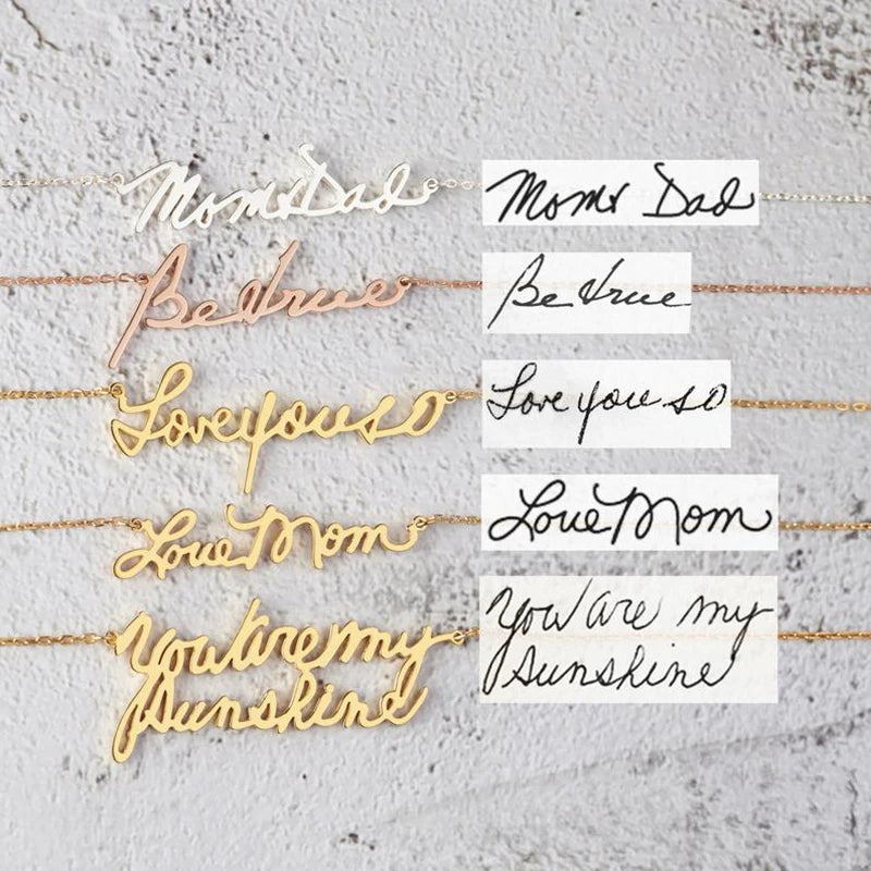 Custom Cursive Name Necklace Personalized Stainless Steel Jewelry