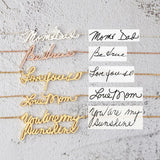 Custom Cursive Name Necklace Personalized Stainless Steel Jewelry