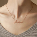 Custom Cursive Name Necklace Personalized Stainless Steel Jewelry