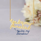 Custom Cursive Name Necklace Personalized Stainless Steel Jewelry