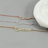 Personalized Handwriting Name Necklace for Mom