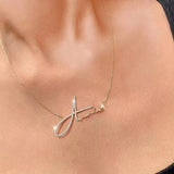 Diamond Name Necklace - Personalized Style
