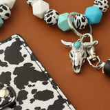 Silicone Beads Luminous Cow Wood Bull Bracelet