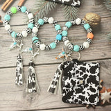 Silicone Beads Luminous Cow Wood Bull Bracelet