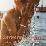Kids ID Name Bracelet for Girls Stainless Steel Engraved Name
