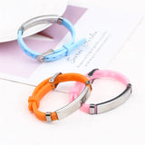 Kids ID Name Bracelet for Girls Stainless Steel Engraved Name