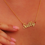 Colorful Stone Name Necklaces for Women Personalized Birthstone Nameplate Choker