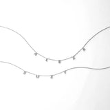 Sparkling Initials Necklace in 925 Sterling Silver