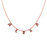 Sparkling Initials Necklace in 925 Sterling Silver