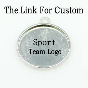 10pcs Football Baseball Dangle Charms for DIY Bracelet Jewelry