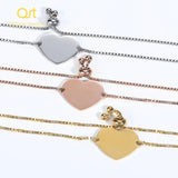 Personalized Stainless Steel Name Picture Bracelet for Women