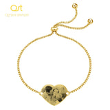 Personalized Stainless Steel Name Picture Bracelet for Women